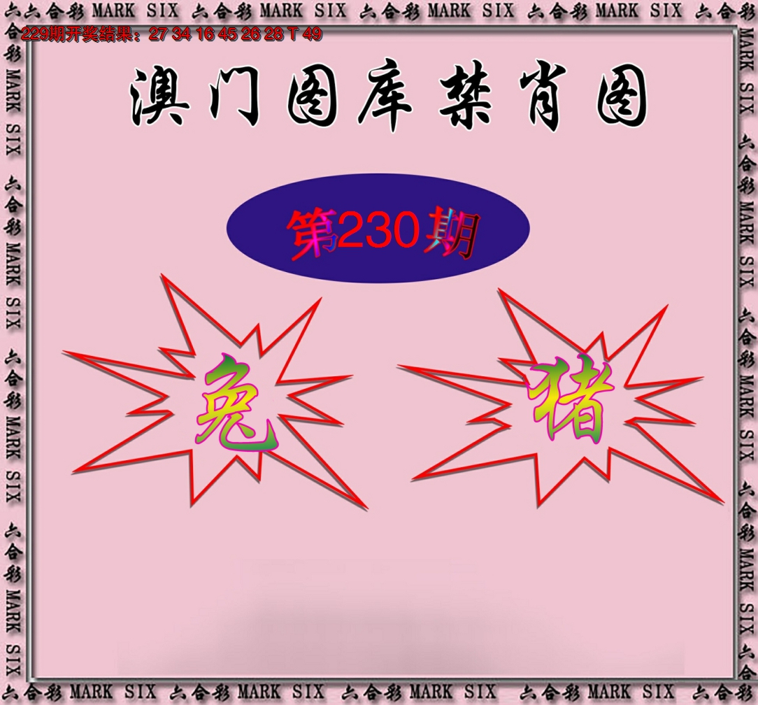 2024230期统一禁肖图