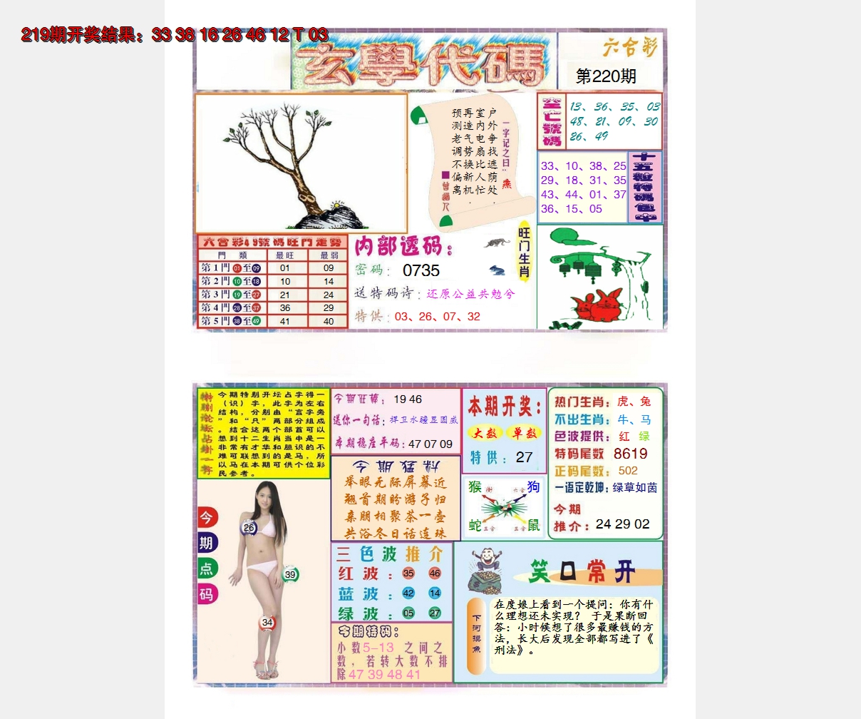 2024220期玄学代码