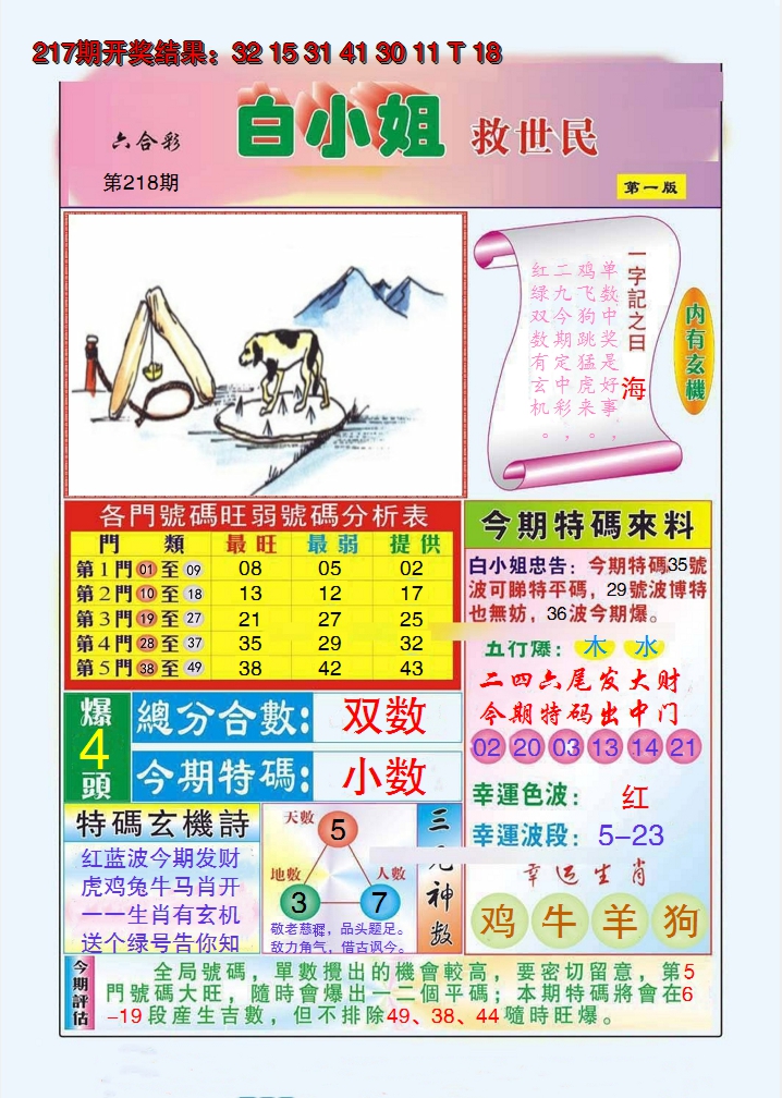 2024218期白小姐救世民A