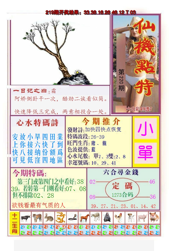 2024220期仙机点特