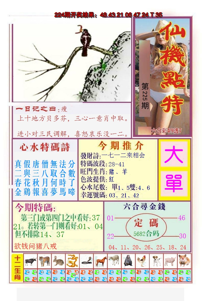 2024225期仙机点特