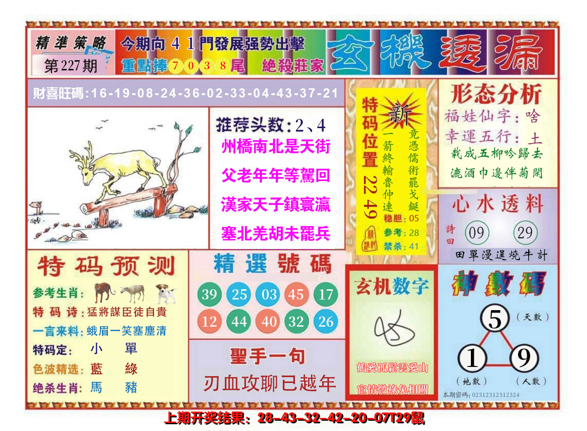2024227期玄机透漏