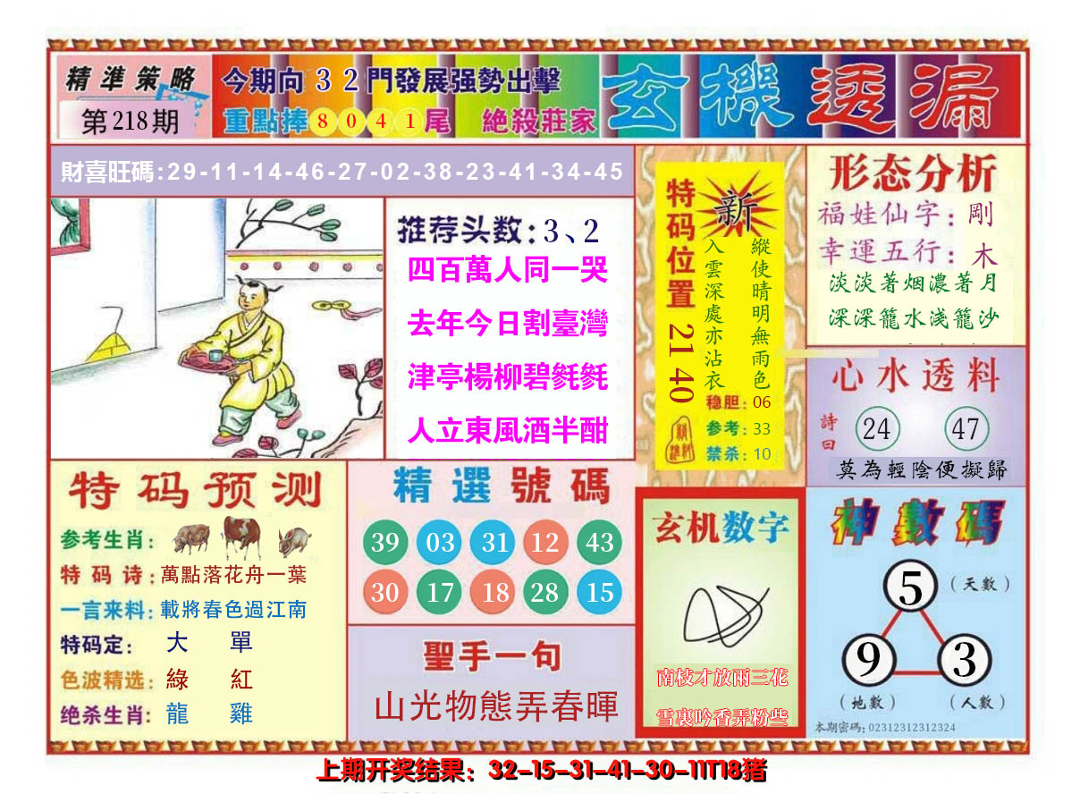2024218期玄机透漏