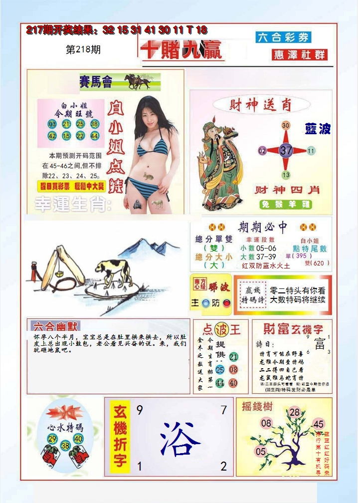 2024218期十赌九羸