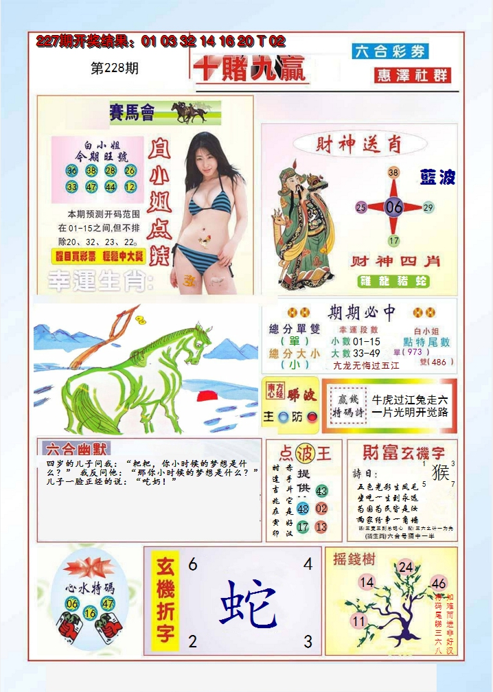 2024228期十赌九羸