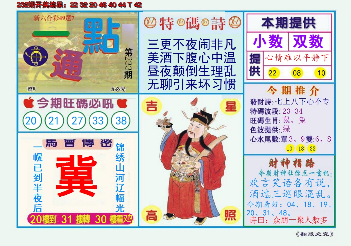 2024233期一点通
