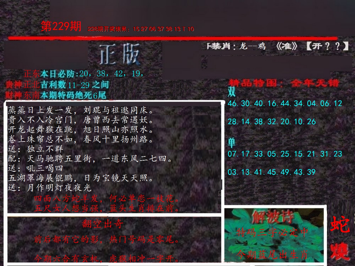 2024229期新港内幕