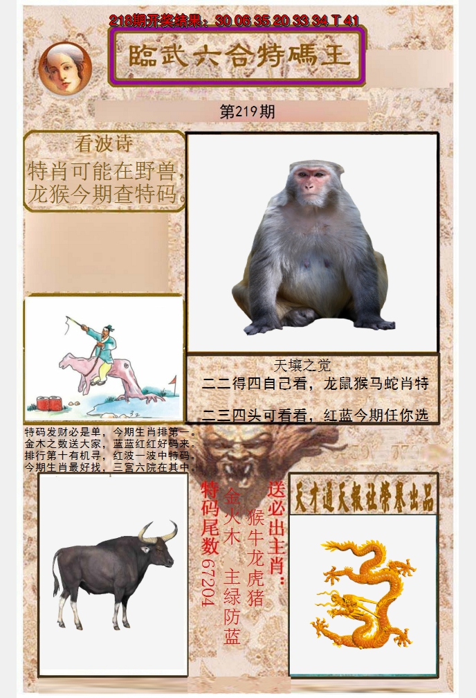 2024219期临武六合特码王