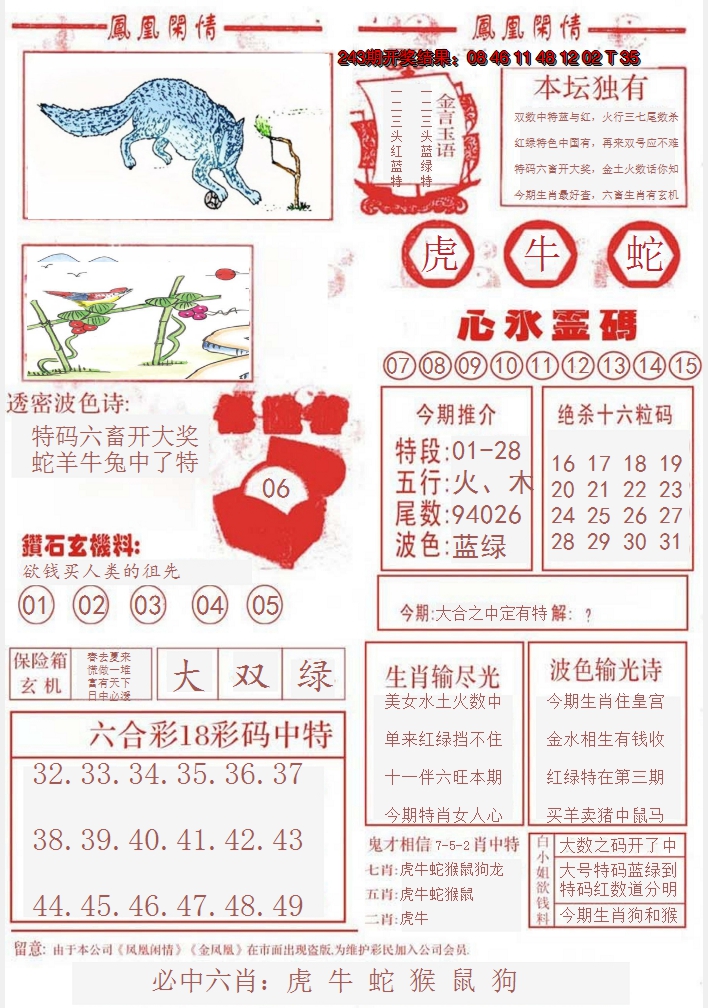 2024244期凤凰闲情B