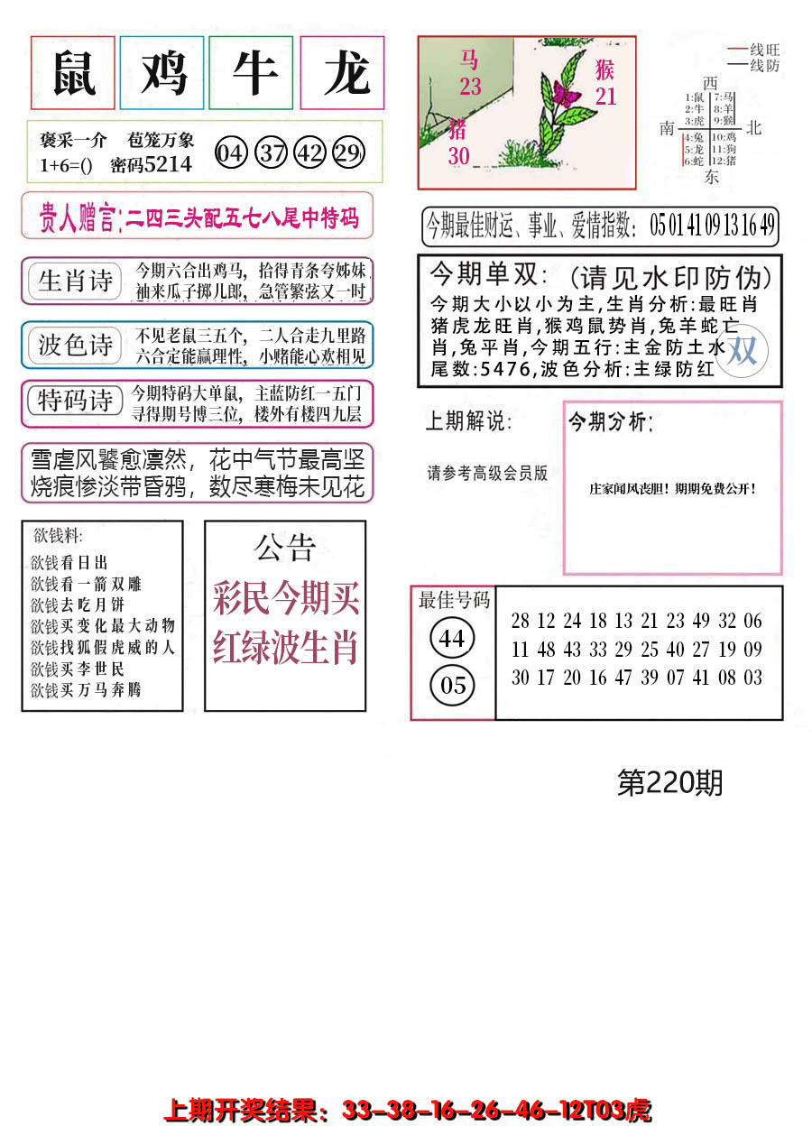2024220期凤凰闲情A