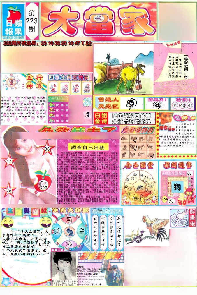 2024223期彩卷后庄A