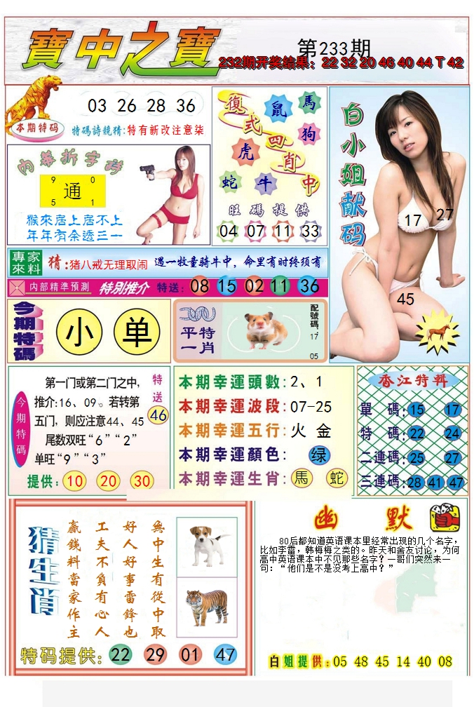 2024233期宝中之宝