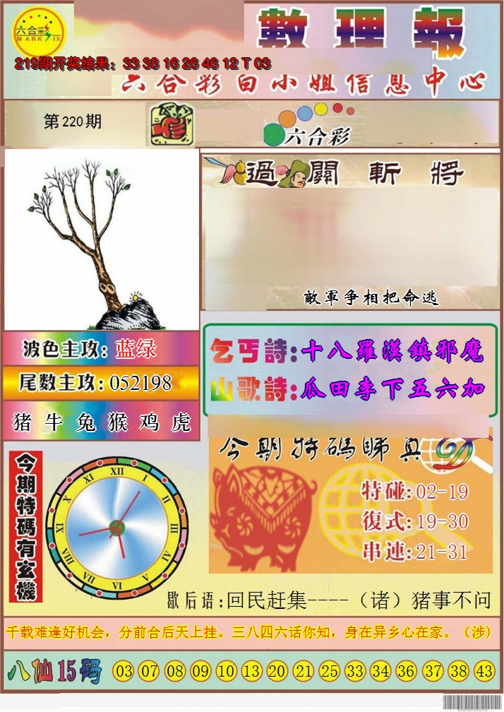 2024220期九龙数理报