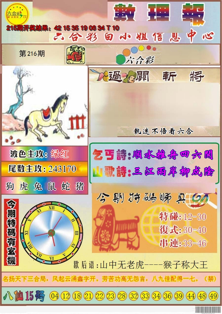 2024216期九龙数理报