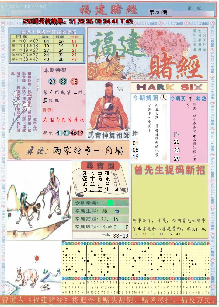 2024234期福建赌经A