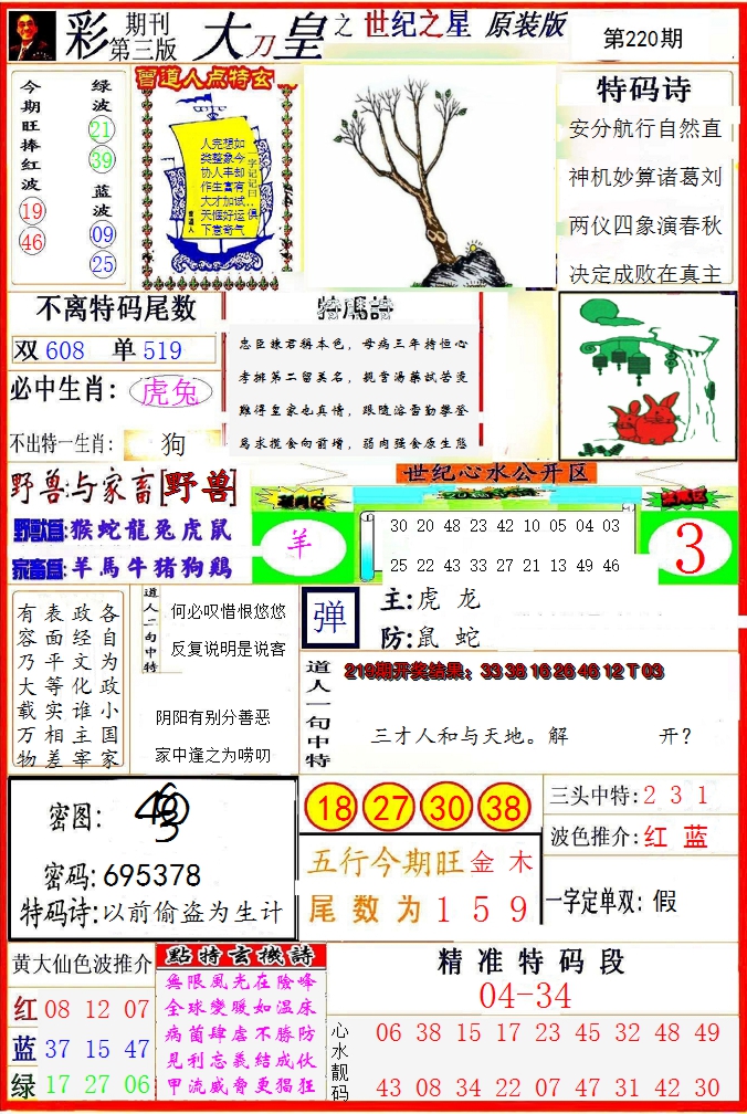 2024220期大刀皇之(世纪之星)