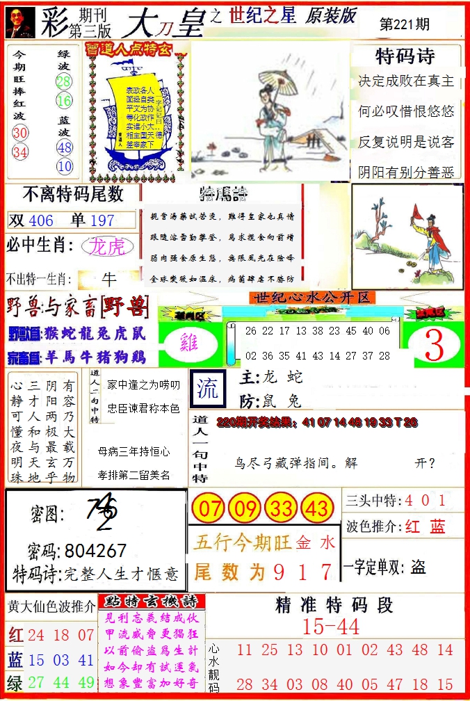2024221期大刀皇之(世纪之星)
