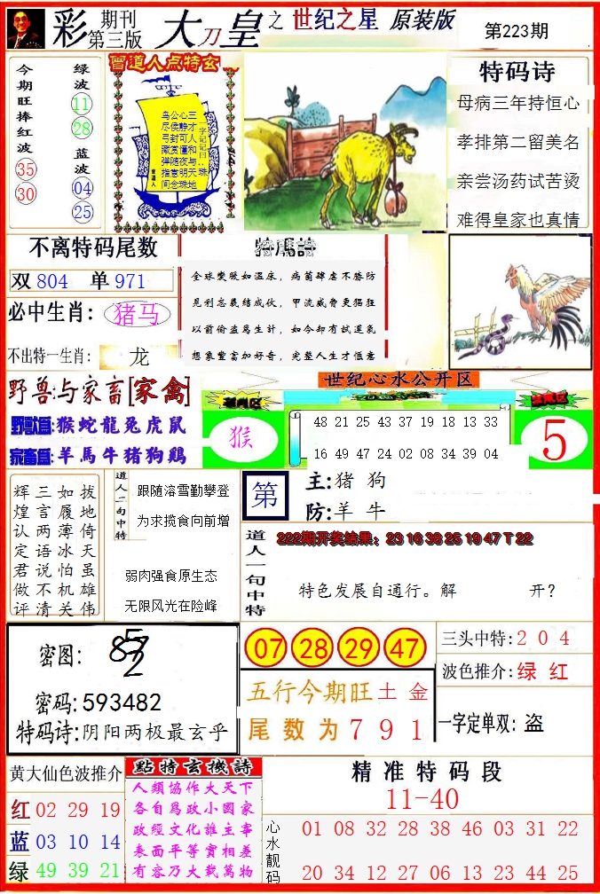 2024223期大刀皇之(世纪之星)