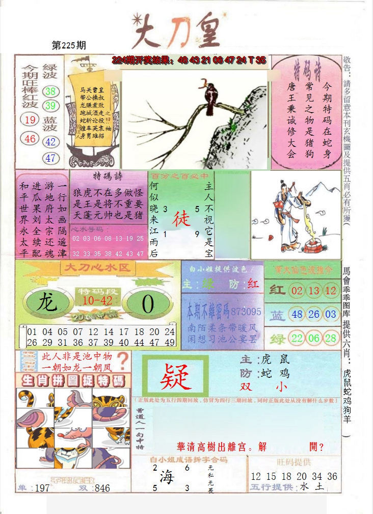 2024225期大刀皇