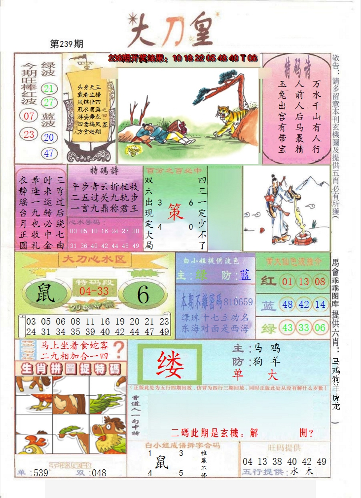 2024239期大刀皇