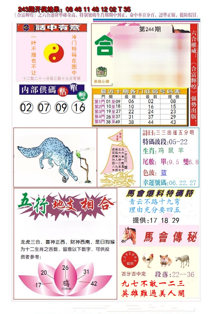 2024244期合富辉煌
