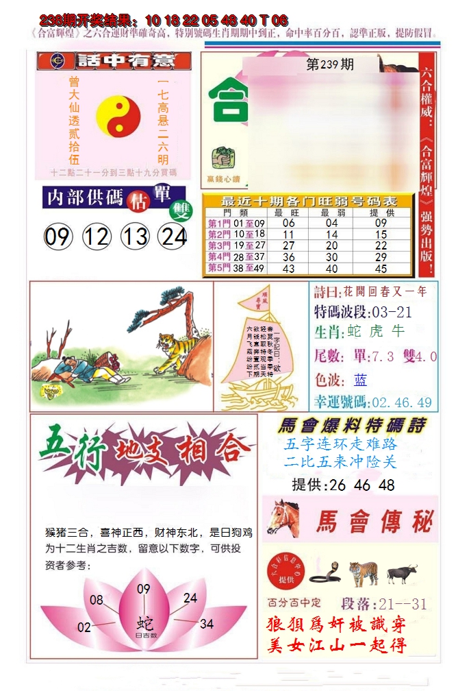 2024239期合富辉煌