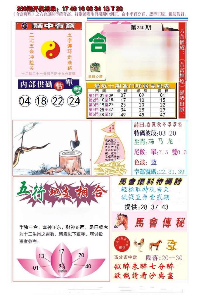 2024240期合富辉煌