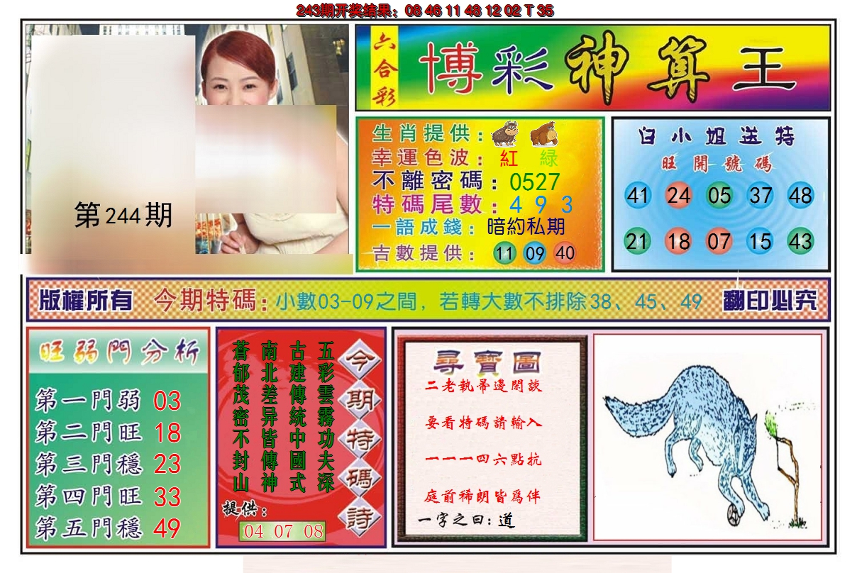 2024244期博彩神算王