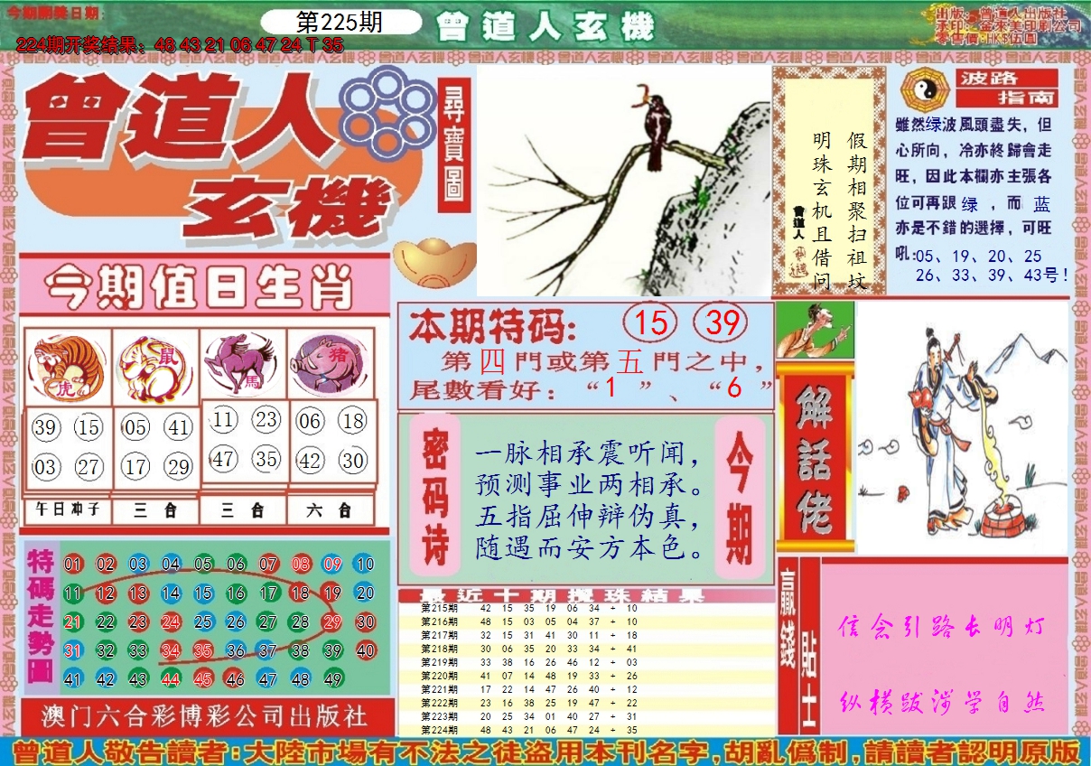 2024225期曾道人玄机A