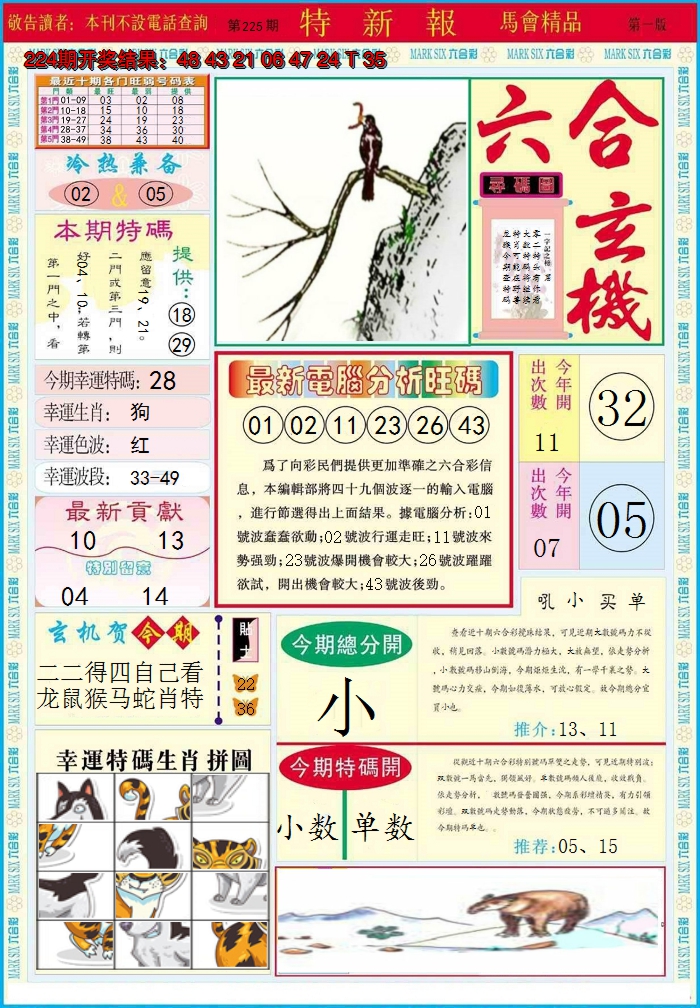 2024225期特新报A