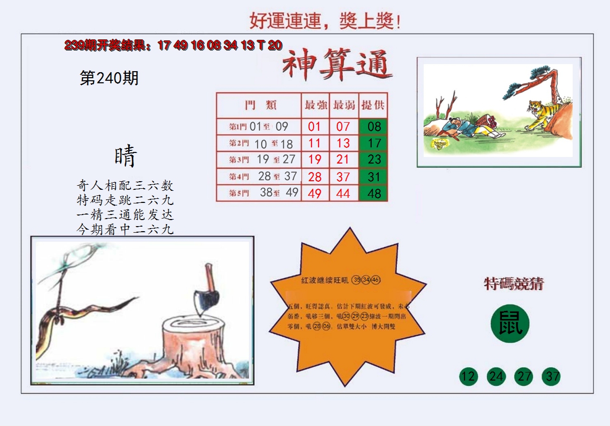 2024240期4-台湾神算