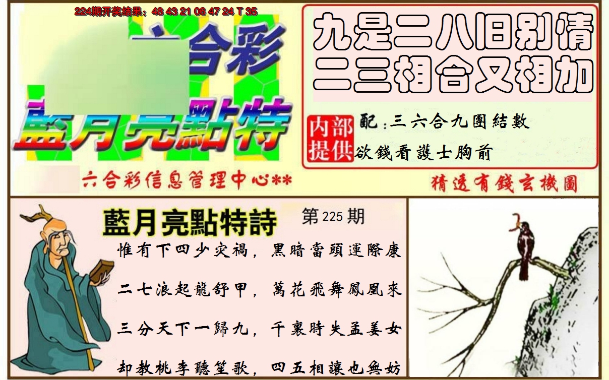 2024225期蓝月亮点特码