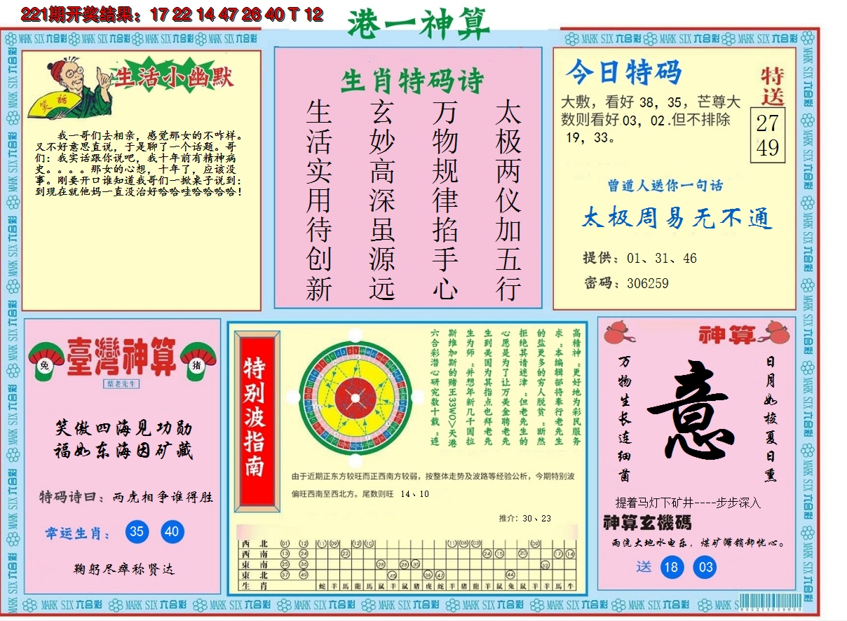2024222期港台神算B