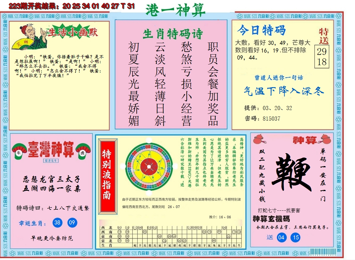 2024224期港台神算B