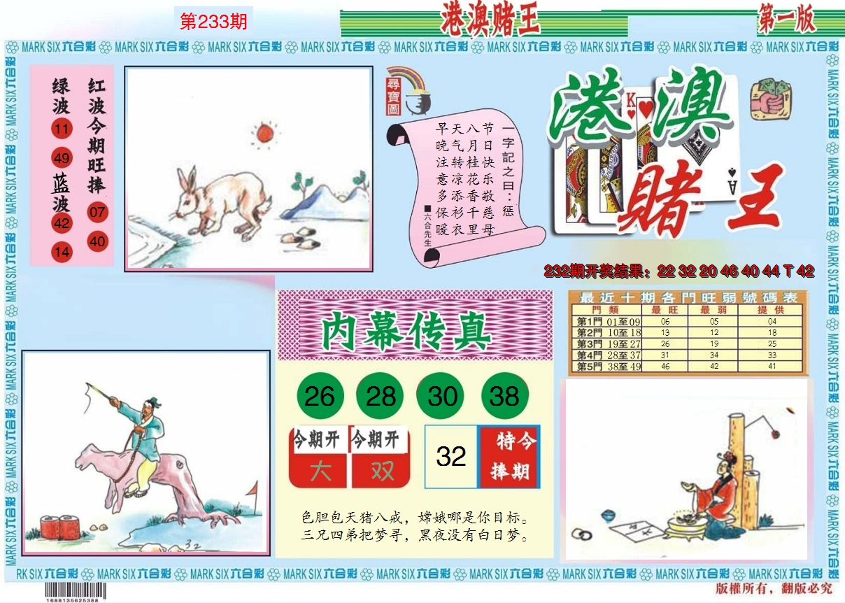 2024233期港澳赌王A