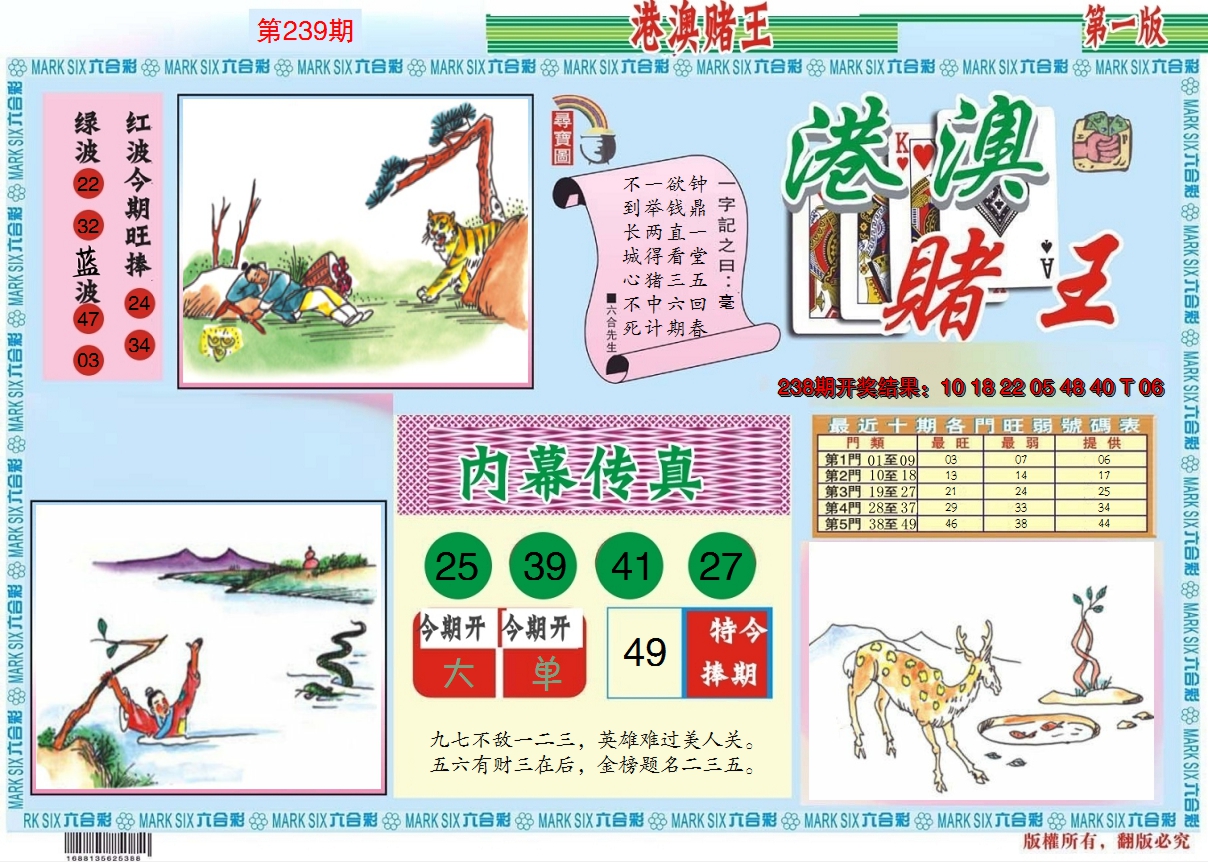 2024239期港澳赌王A