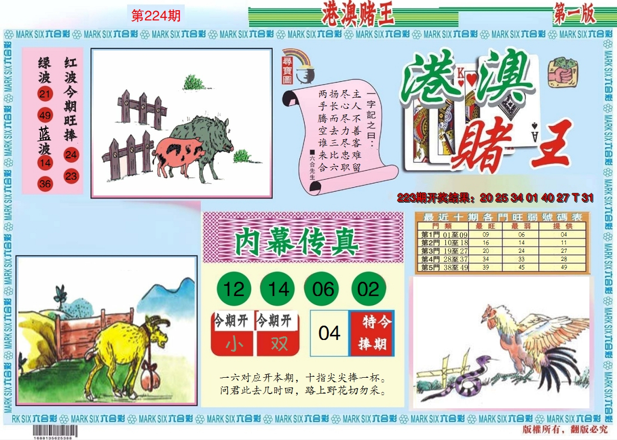 2024224期港澳赌王A