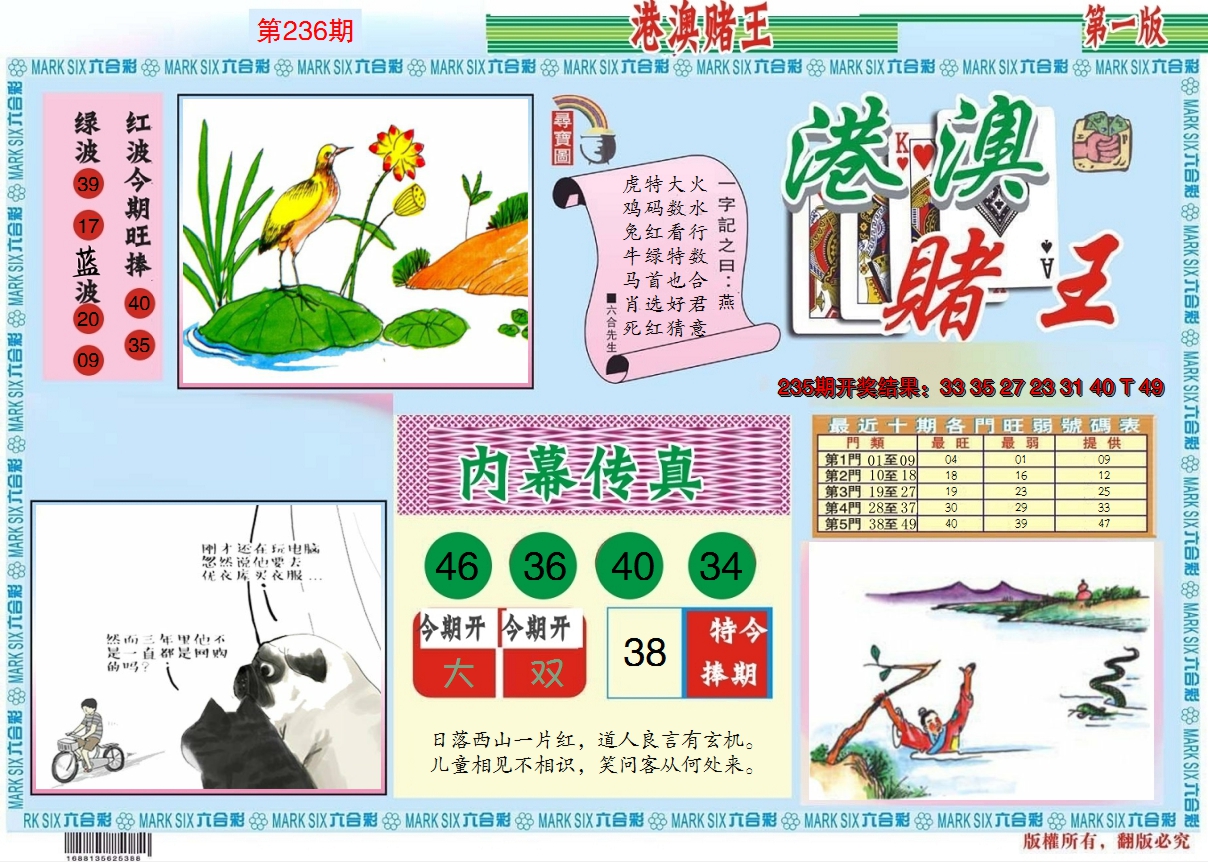 2024236期港澳赌王A