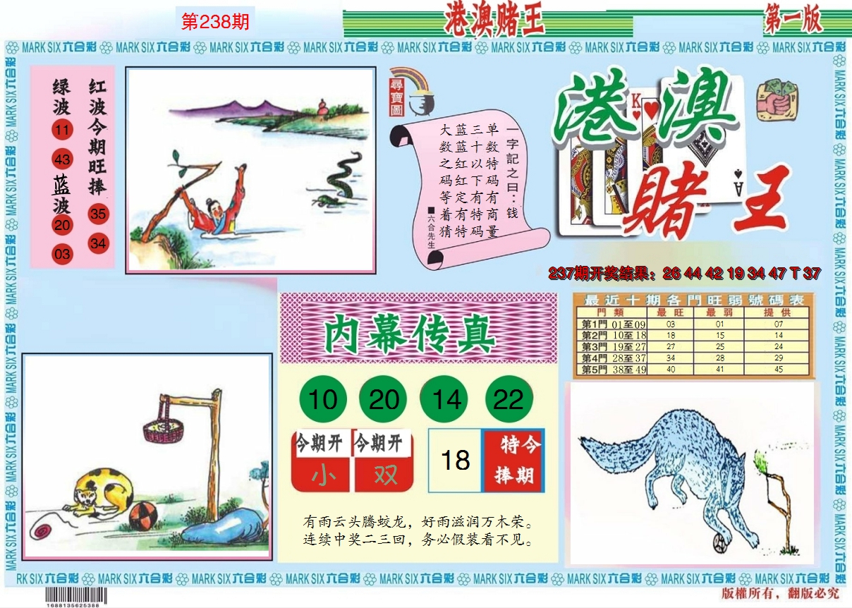 2024238期港澳赌王A