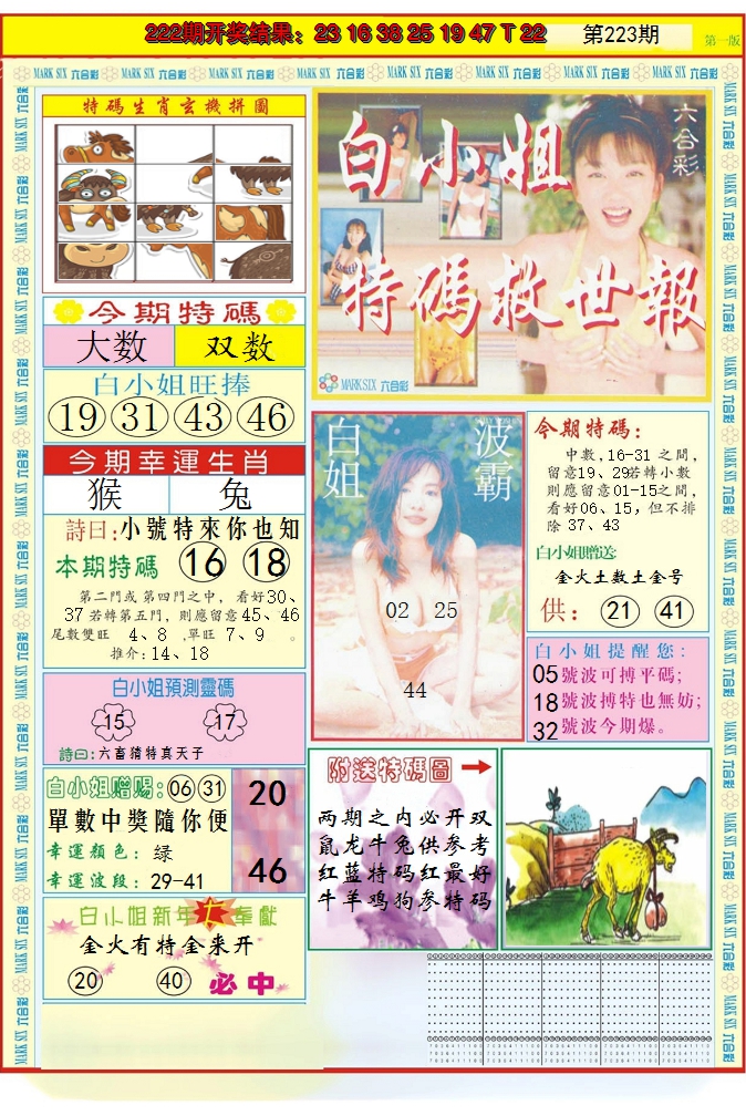 2024223期白小姐急旋风A