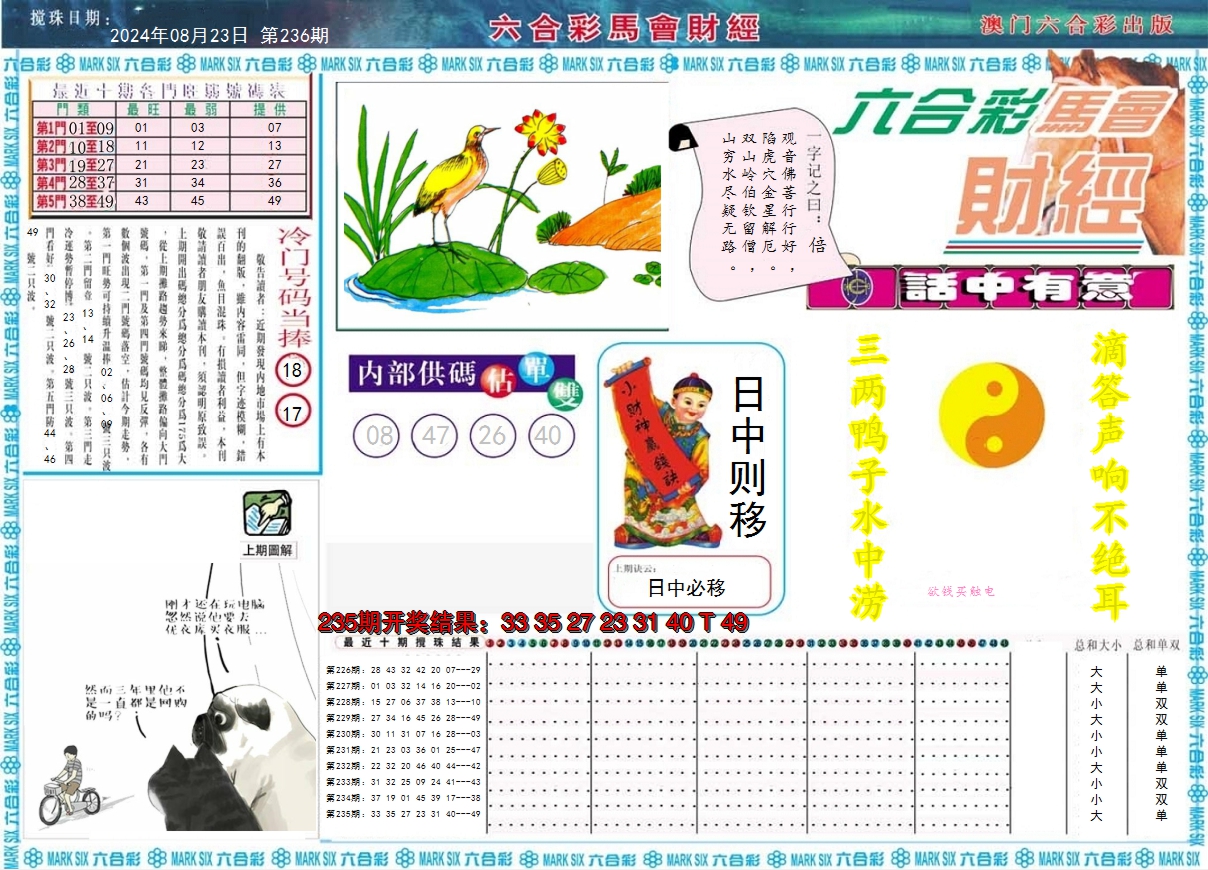 2024236期马会财经A