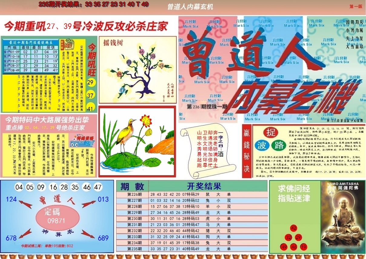 2024236期曾道人内幕A