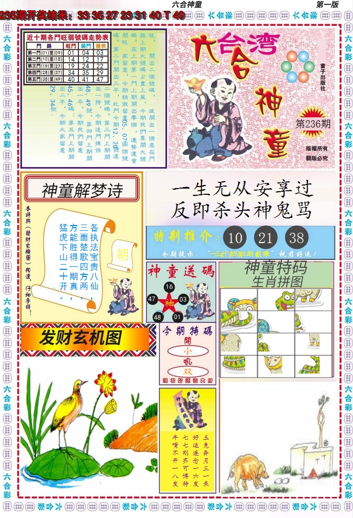 2024236期六合神童A