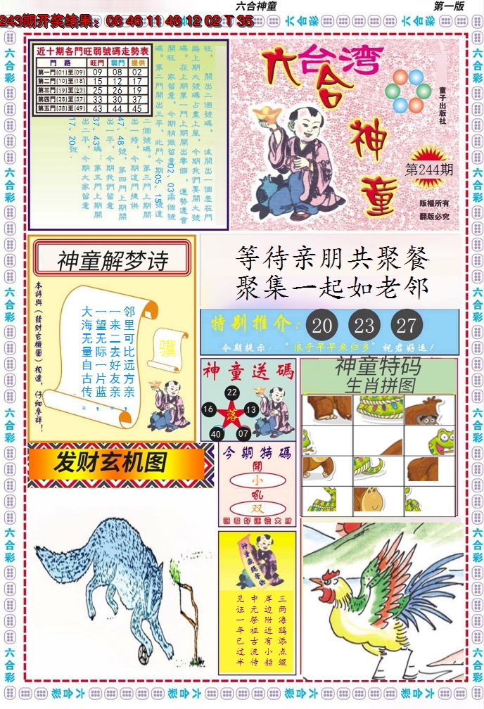 2024244期六合神童A