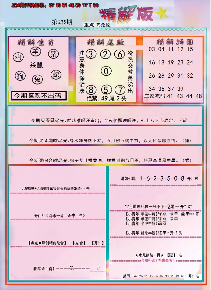 2024235期精解版