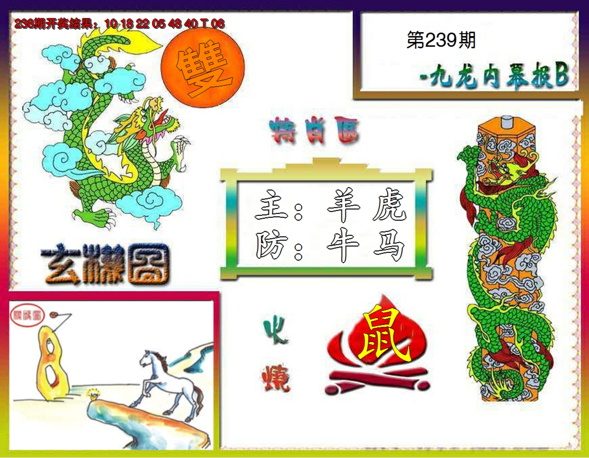 2024239期九龙内幕特肖图B