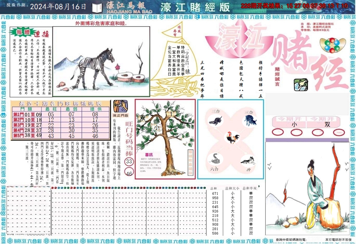 2024229期濠江赌经A