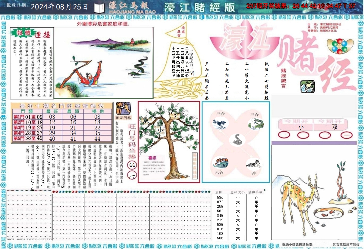 2024238期濠江赌经A