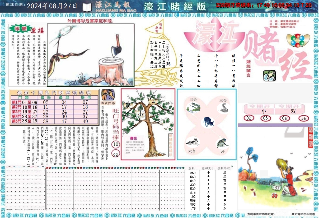 2024240期濠江赌经A