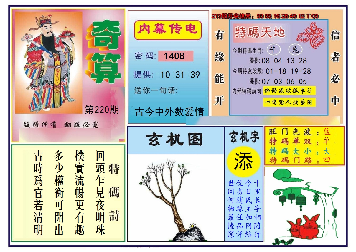 2024220期奇算